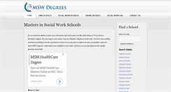 Desktop Screenshot of mswdegrees.org